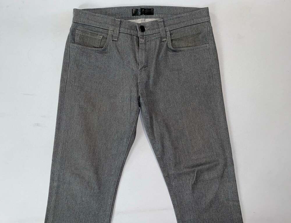 J Brand Kane Slim Straight Knit 5-Pocket Jeans in Gray Melan. Men's 32X28, EUC!